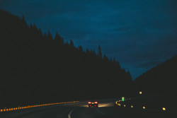 The road to Yellowstone.Somewhere in Montana.May