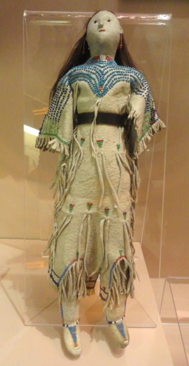 Doll of the Ute people, acquired in 1905.  Now in the Native American collection of the Peabody Muse