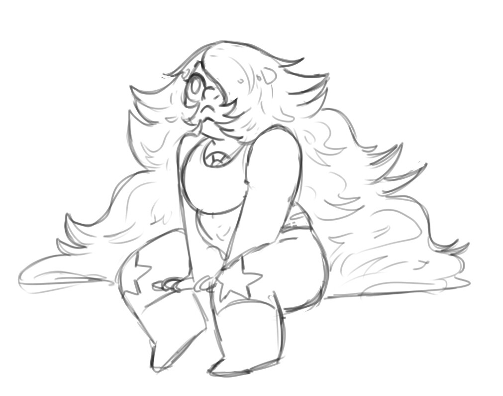 tryingmomentarily:  i feel like i neglect hair in my drawings… its something i