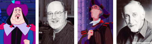 mickeyandcompany:  Disney villains and their respective voice actors (click on the pictures to know their names) 