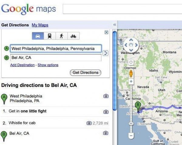 collegehumor:  Google Maps Gets Fresh Prince of Bel-Air Yo homes, smell ya later.