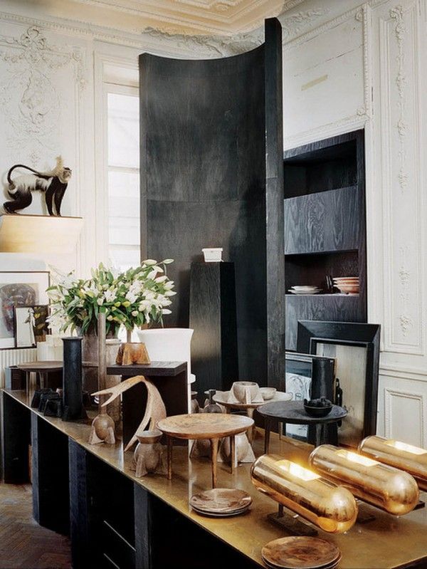 pulpes:  inside rick owens’ residence in paris with some of his own home furniture 