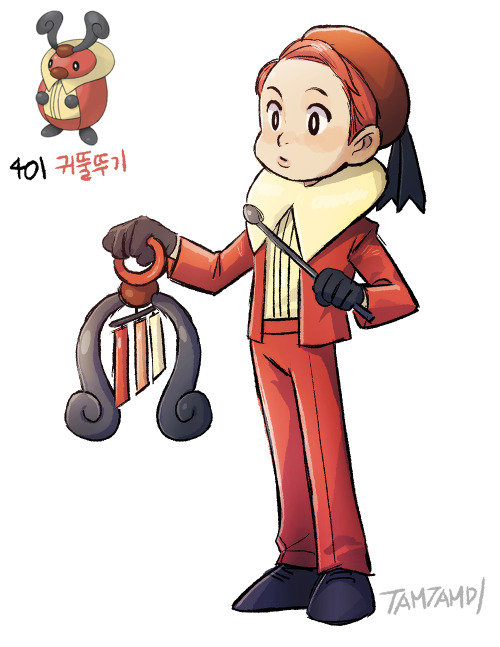 Pokemon Gijinka401. Kricketot 402. Kricketune http://tamtamdi.com