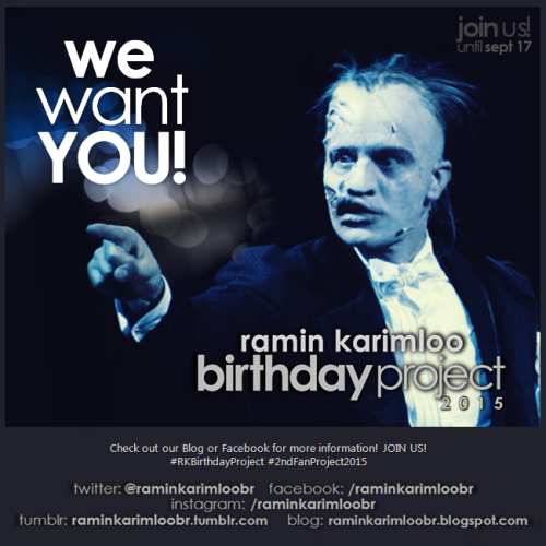  Send us a photo for RAMIN KARIMLOO’S BIRTHDAY (or of yourself celebrating Ramin’s bday or wit