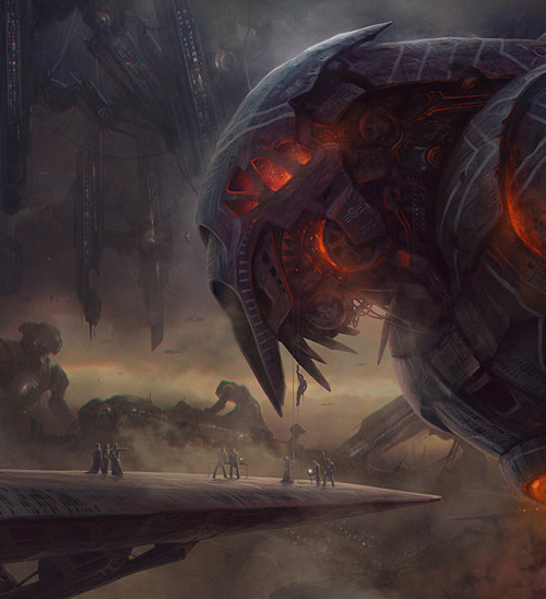 cinemagorgeous:  Repair of the Robot by artist Alexey Egorov. 