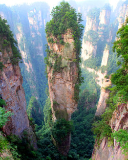 deldiegoderio:  Tianzi Mountains, China [880 x 1100] 