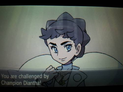 Kalos Champion is Diantha!  Used Mega Gardevoir Hawlucha, Aurorus, Tyrantrum, Goodra, Gourgeist