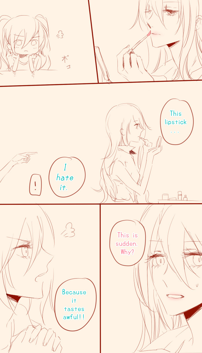 makishiroku:  Aaand a little stress relief! …or so to say. Drawing your OTPs is