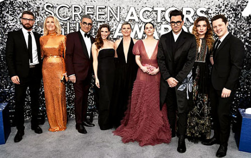 oscarspoe: The cast of SCHITT’S CREEK attend the 26th Annual Screen Actors Guild Awards, January 19,