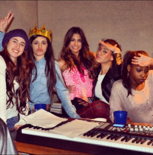5hforever: fiveshadesofharmony: Fifth Harmony’s first day in the studio 2/16/13 So many feels 