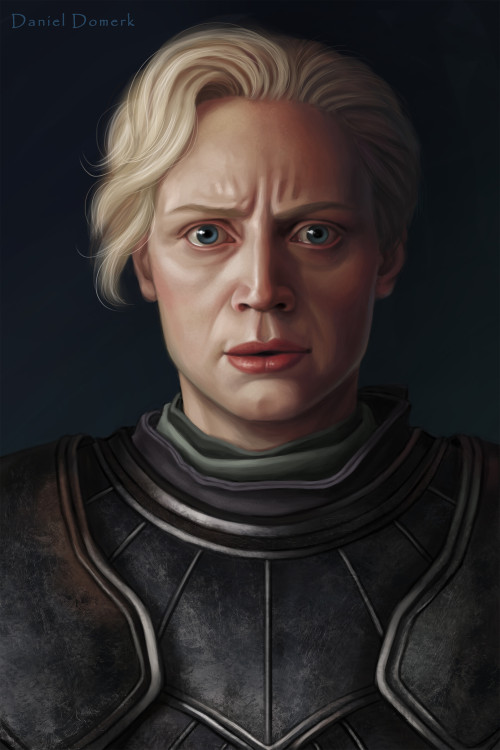 jaimebrienne-art:Brienne of Tarth by Daniel Domerk