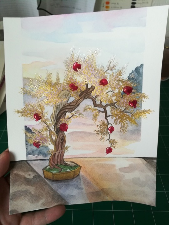 chewybitart: ‘I once came across a tree with magnificent leaves of gold, and fruit red as shining rubies. The nearby village told me I would be forever cursed for eating the fruit, but that’s nonsense. I simply wanted a branch to keep in my window,