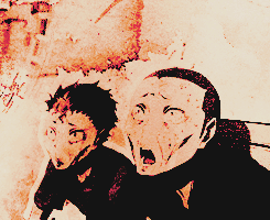 jvuzou-deactivated20150318:  Nishinoya &amp; Tanaka being their usual selves （＾ｖ＾）