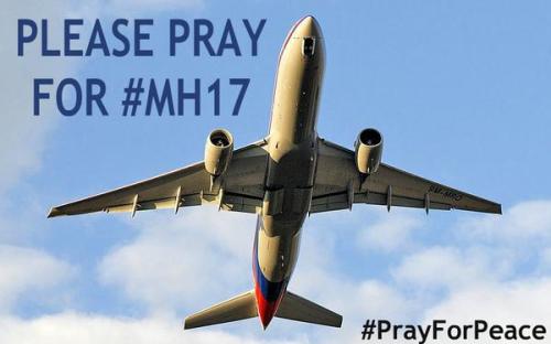 Please pray for the passengers and families of #MH17 #PrayforPeace #MalaysiaAirlines #malaysianplane