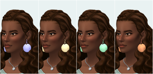 boneheldaSFS FolderMesh needed:  simsmarigold’s Pom Pom Earrings