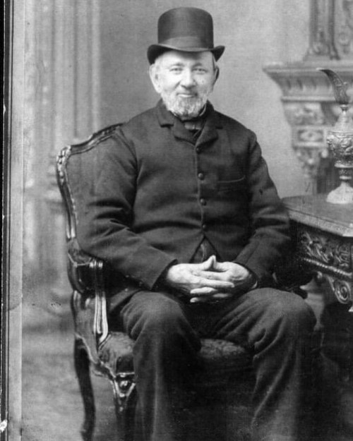He’s smiling! Captain William “Billy” Flack taken in Lancashire County, England in 1875 when he was 