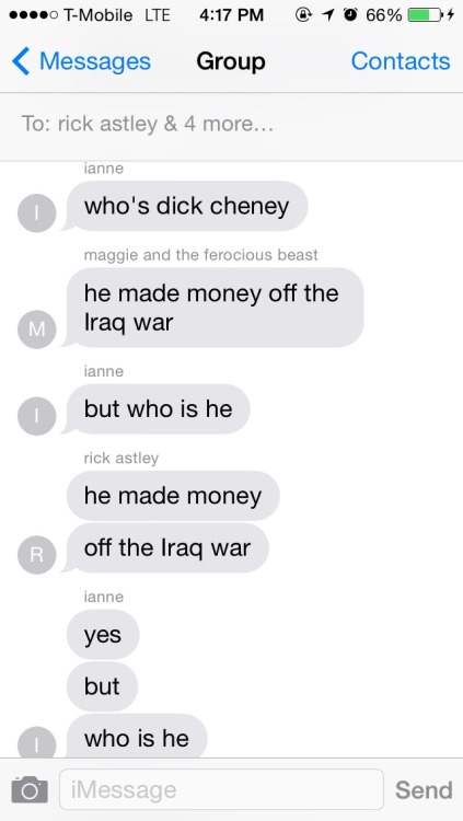 trying to explain who dick cheney is to someone not from the usa