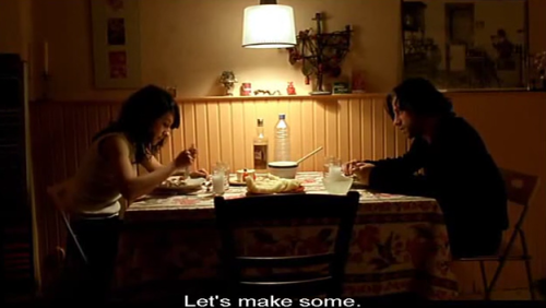 “My mother asked about children today.”“Let’s make some.” Gegen Die Wand (Head-On), 2004, dir. Fatih