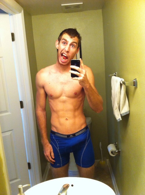 Lycra. Spandex. Bulges.
