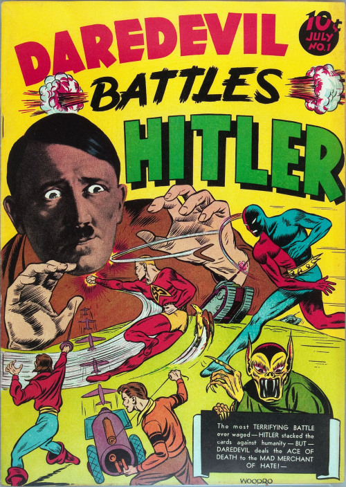 monzo12782: Daredevil Battles Hitler might be my favorite comic cover of the 1940s, and is in my upp