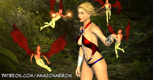 amazon-arrow: Entranced By The Faekin patreon dot com slash amazonarrow