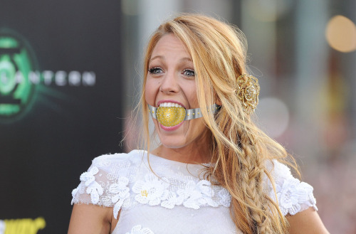 Blake Lively Ball Gagged