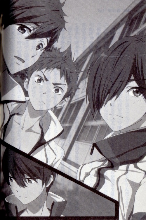 sunyshore:  All High☆Speed! 2 illustrations in order of appearance. Scanned by