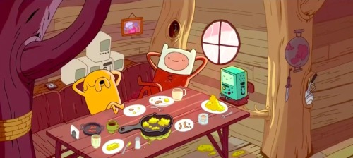 I Always Liked This Scene. The Trio Having A Peaceful Breakfast Together, The Colors, The Lighting, BMO