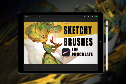 Sketchy Brush Set for Procreate! :&gt; Hi guys! I&rsquo;ve decided to release my sketchy #brushes fo