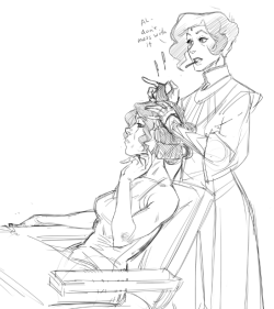 curantodraws:  makanidotdot:  post finale sketchings idk why but i want older korra w/ P’li braid also if it’s the 1920s now and style keeps going like our world then korra and asami will be old ladies in the 1970s-80s just putting that out there