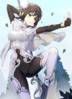 The-Grand-Order:  Qin Liangyu By Ririkocafe.  ※Permission To Upload This Was Given