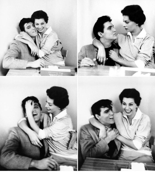 Porn Pics v-isfor-vintage:  Sophia Loren and Elvis