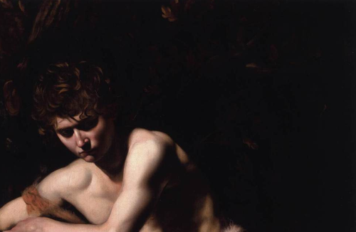 shephaestion:detail from Caravaggio’s Saint John in the Wilderness // 1604
