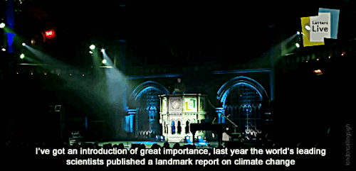 londoncallingsigh:Benedict Cumberbatch introduces teen climate change activists Anna Taylor and Ivi 