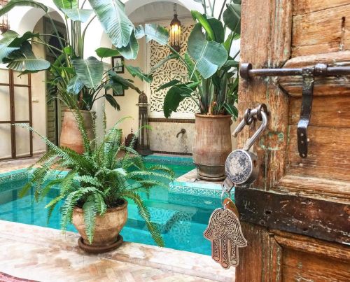 Salir de la habitación y directos a la piscina ¿te vienes a Marrakech? #riadpalaciodel