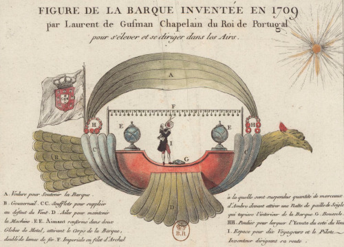 The Passarola, a hypothetical flying machine invented by Father Bartolomeu Lourenço de Gusm&a