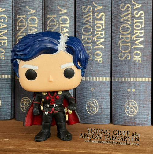 codenameantarctica:Young Griff aka Aegon Targaryen Custom Funko Pop I fear that little Aegon is sad 