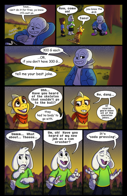 undertale-over-the-void:Next: Coming FridayPreviousCoverA page that is literally all jokes.  I’m sor