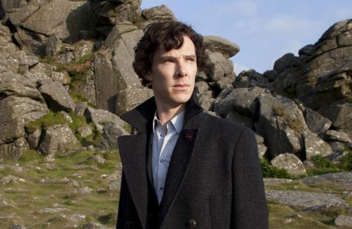 nixxie-fic:BBC Sherlock - Production Stills - Sherlock On Dartmoor pt 1 - The question is, why is Sh