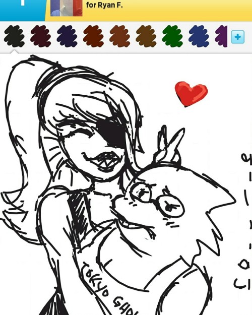 miyarishirou: Save yourself, never play Draw Something with me xD look it&rsquo;s me
