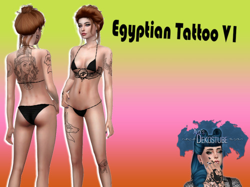 Egyptian Tattoo V1⚫️  1 swatches⚫️  works with all Skins Tag me @alixdekostube and show me
