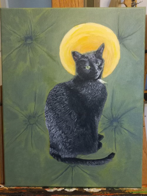 Portrait Of My Girlfriends Cat, Kinga