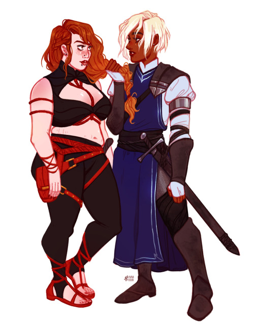 some good ol rpg style girls flirtin, a rogue and a paladini&rsquo;ve had people ask, so feel free t