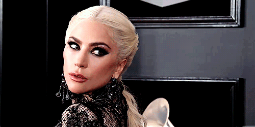 closertotheclouds: Lady Gaga on the 60th Grammys red carpet