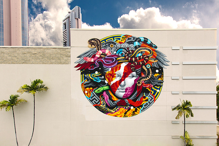 supersonicart:   Versace x POW! WOW! Mural by Tristan Eaton. To celebrate their brand