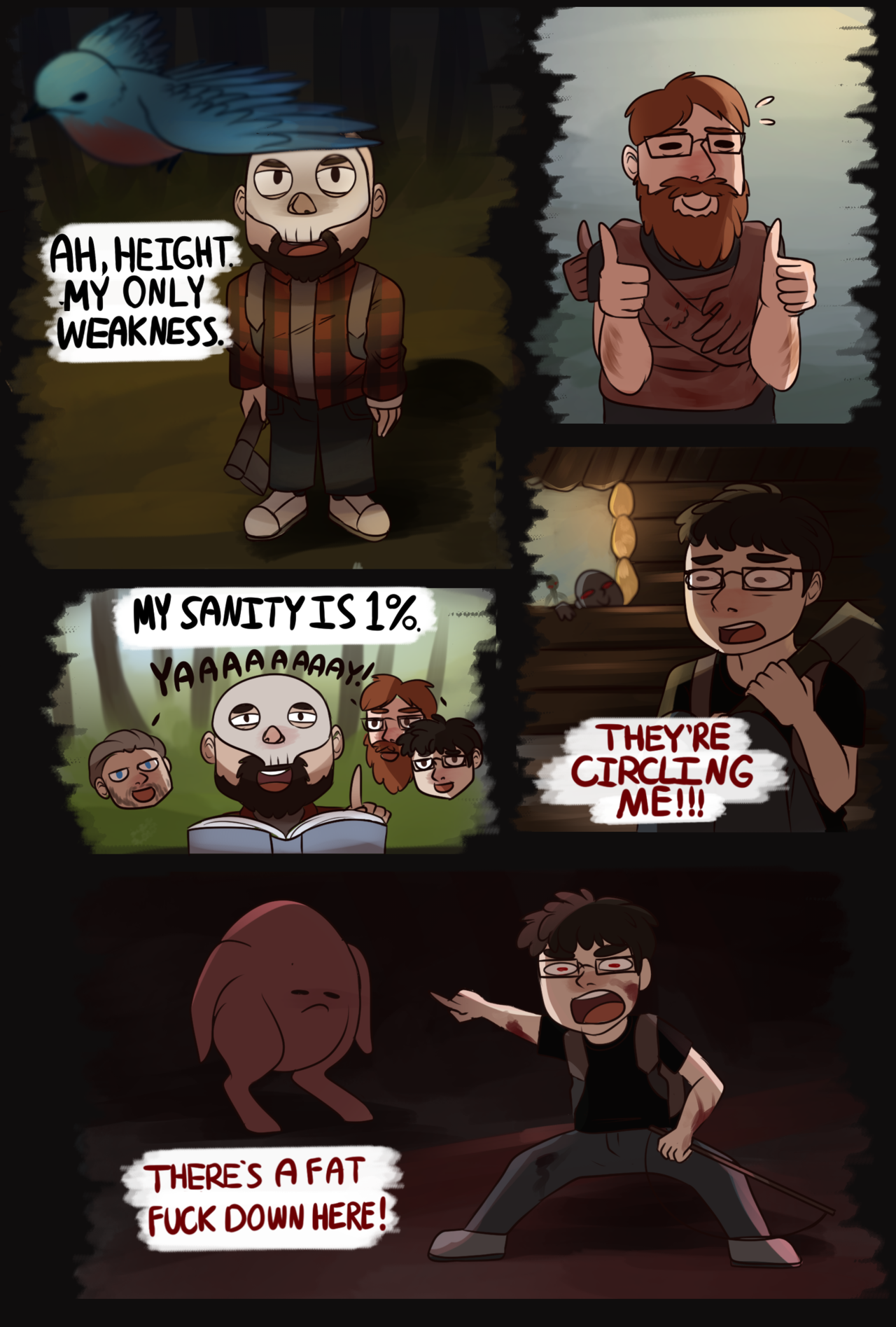 verawitch: Some dumb doodles I did of Achievement Hunter’s let’s play of The