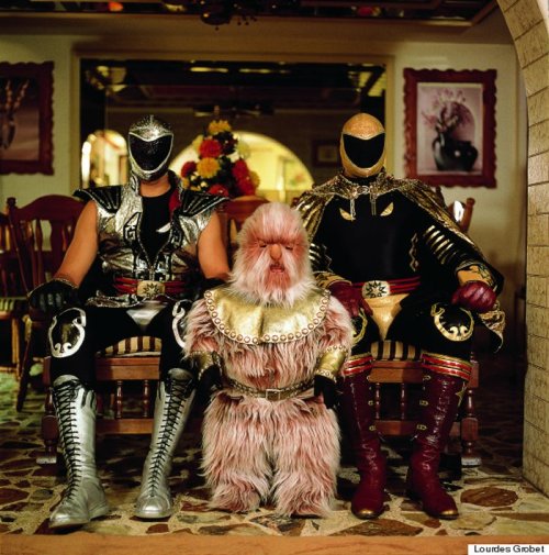 last-place - frijoliz - Luchadores and their families as...