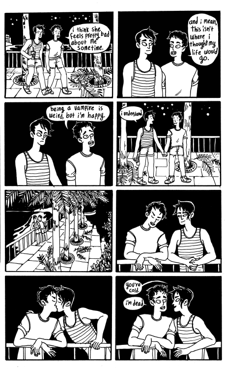 fattyatomicmutant:madelinehmcgrane:Vampire Beach 2a quick comic about beach vampires, werewolves, fr