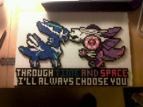 abbyarcanine:  Hello guys! This is my very large hama bead piece I made not too long
