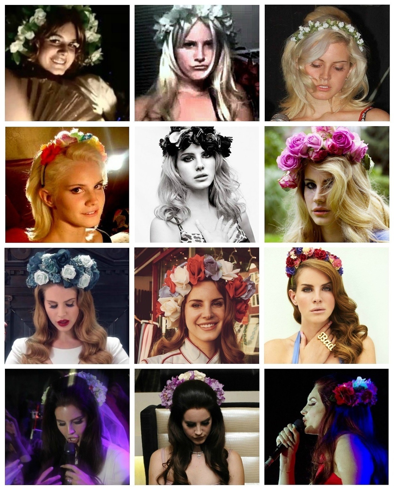 pinupgalore-lanadelrey:  Lana Del Rey + floral crowns. 